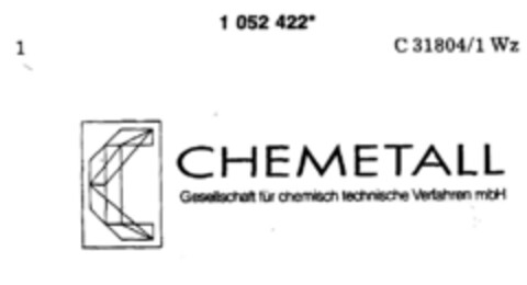 CHEMETALL Gesellschaft für chemisch technische Verfahren mbH Logo (DPMA, 14.01.1983)