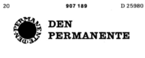 DEN PERMANENTE Logo (DPMA, 13.09.1971)