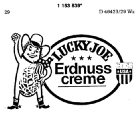 LUCKY JOE Erdnusscreme Logo (DPMA, 04/17/1989)