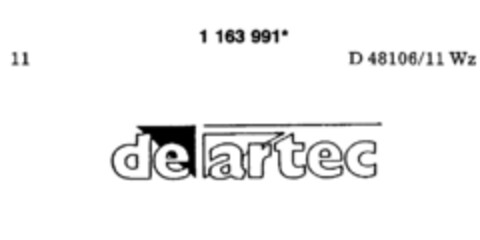 de artec Logo (DPMA, 25.06.1990)