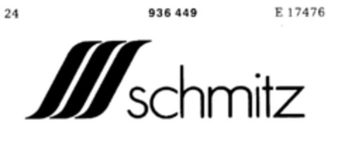 schmitz Logo (DPMA, 04/17/1974)