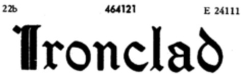 Ironclad Logo (DPMA, 11/29/1933)