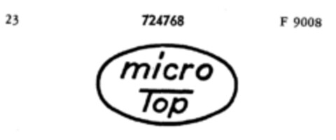 micro Top Logo (DPMA, 30.07.1958)