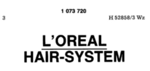 L`OREAL HAIR-SYSTEM Logo (DPMA, 15.06.1984)