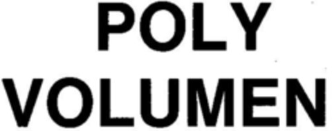 POLY VOLUMEN Logo (DPMA, 11/22/1984)