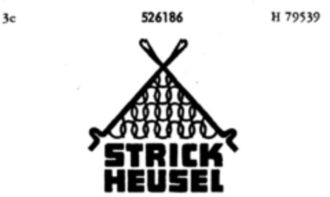 STRICK HEUSEL Logo (DPMA, 03.06.1940)