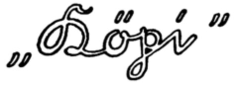 "Köpi" Logo (DPMA, 09.05.1940)