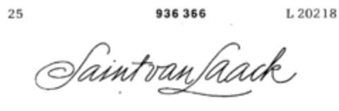 Saint van Laack Logo (DPMA, 12/12/1974)