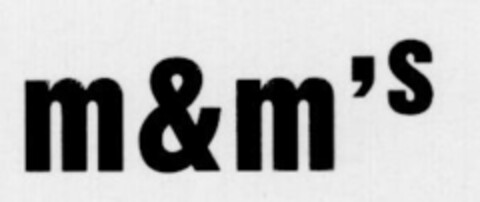 m&m's Logo (DPMA, 07.07.1990)