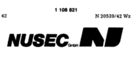 NUSEC GmbH N Logo (DPMA, 15.09.1986)