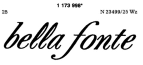 bella fonte Logo (DPMA, 01.10.1990)