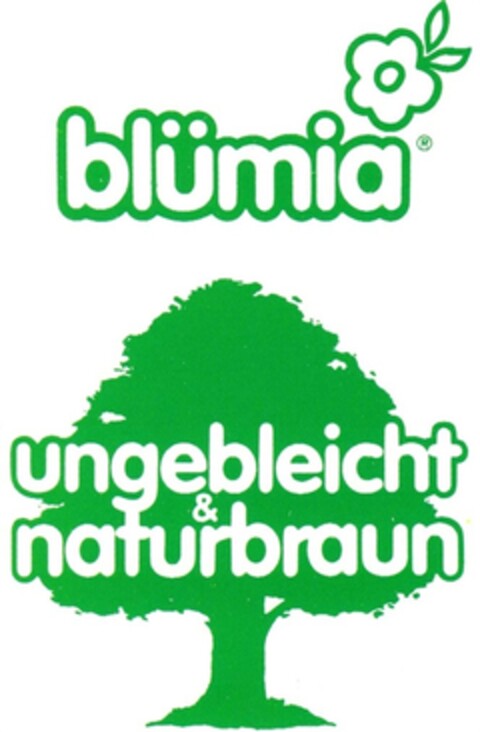 blümia   ungebleicht & naturbraun Logo (DPMA, 11/17/1989)