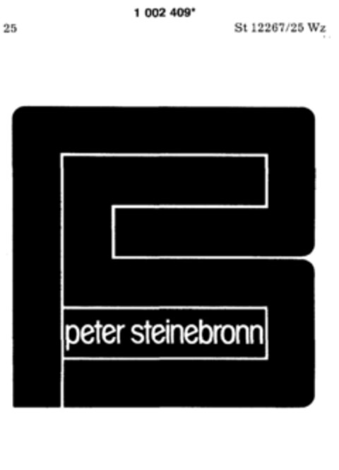 peter steinebronn Logo (DPMA, 14.02.1980)