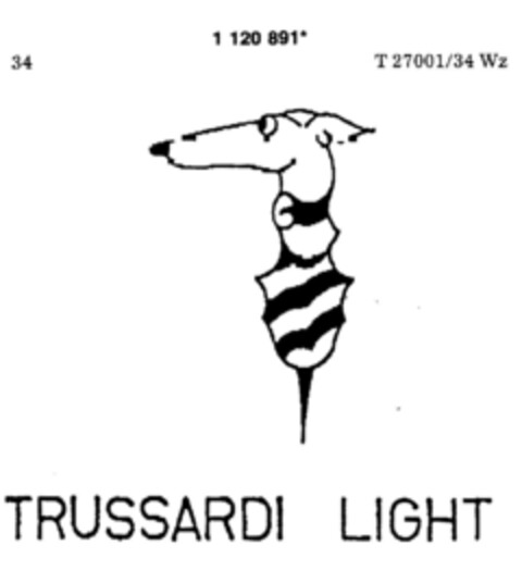 TRUSSARDI LIGHT Logo (DPMA, 16.11.1987)