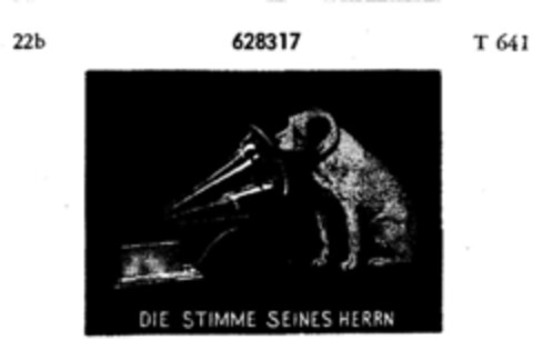 DIE STIMME SEINES HERRN Logo (DPMA, 25.08.1950)