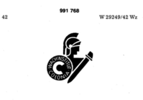 COLONIA WACHINSTITUT Logo (DPMA, 01.07.1979)