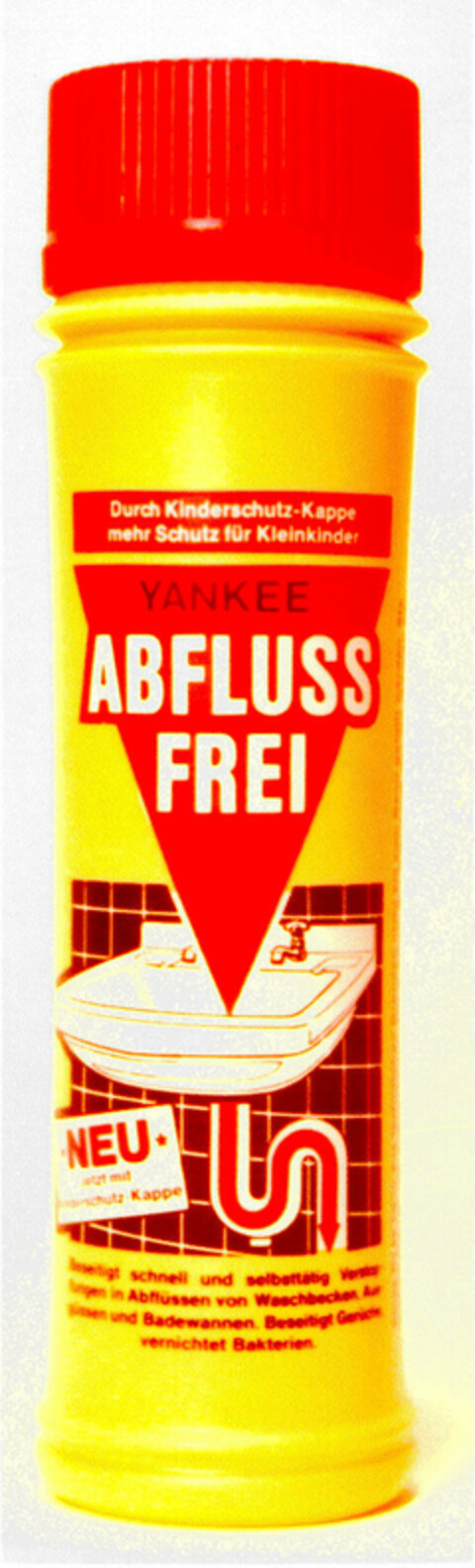 YANKEE ABFLUSS FREI Logo (DPMA, 08.09.1976)