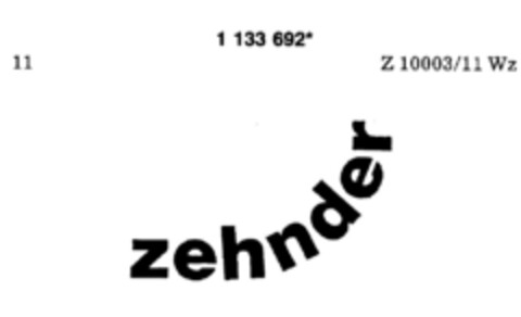 zehnder Logo (DPMA, 16.12.1988)