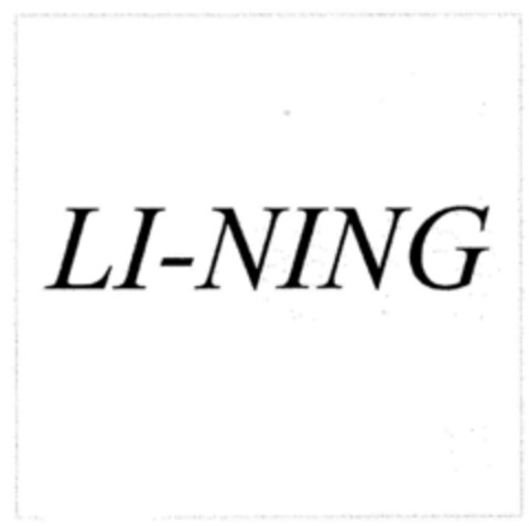 LI-NING Logo (DPMA, 06/13/2001)