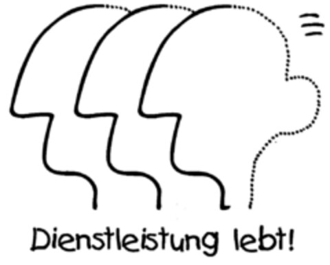 Dienstleistung lebt! Logo (DPMA, 22.06.2001)