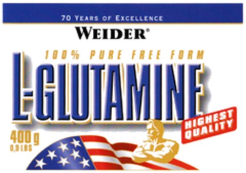 WEIDER L-GLUTAMINE Logo (DPMA, 19.11.2008)