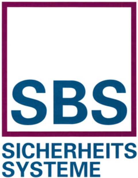 SBS SICHERHEITS SYSTEME Logo (DPMA, 05.06.2013)