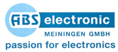 ABS electronic MEININGEN GMBH passion for electronics Logo (DPMA, 07/08/2015)