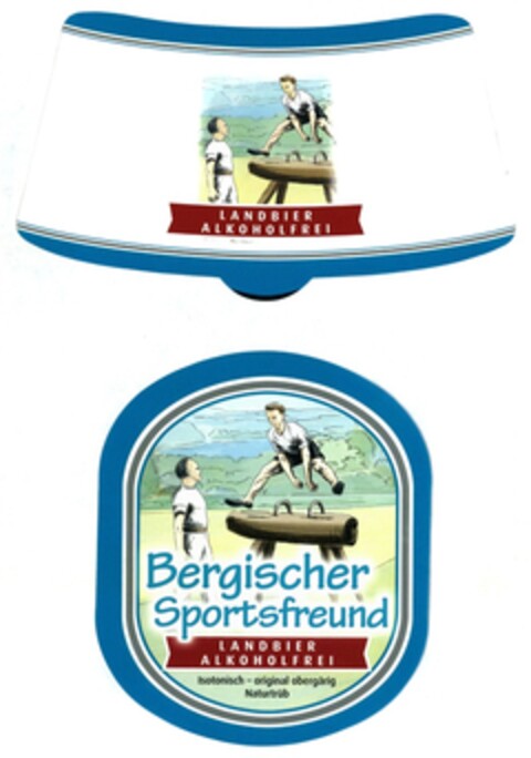 LANDBIER ALKOHOLFREI Bergischer Sportsfreund LANDBIER ALKOHOLFREI isotonisch - original obergärig Naturtrüb Logo (DPMA, 04/28/2016)