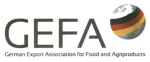 GEFA German Export Association for Food and Agriproducts Logo (DPMA, 14.03.2018)