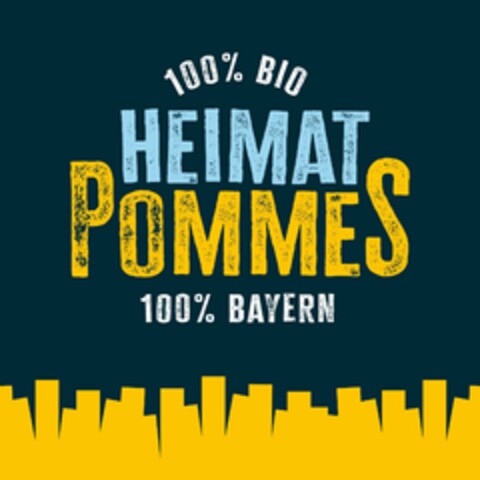 100% BIO HEIMAT POMMES 100% BAYERN Logo (DPMA, 13.06.2024)