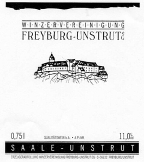 WINZERVEREINIGUNG FREYBURG-UNSTRUT eG SAALE-UNSTRUT Logo (DPMA, 09/18/2002)