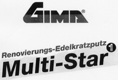 GIMA Multi-Star Logo (DPMA, 13.07.2006)