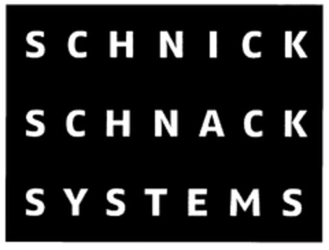 SCHNICK SCHNACK SYSTEMS Logo (DPMA, 03.11.2006)