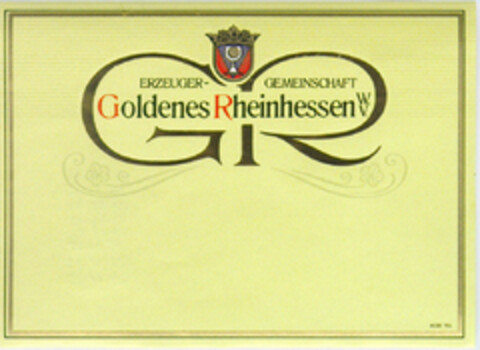 ERZEUGER-GEMEINSCHAFT Goldenes Rheinhessen W.V. Logo (DPMA, 28.12.1995)