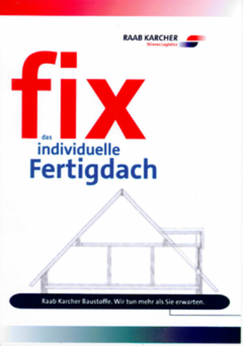 fix das individuelle Fertigdach Logo (DPMA, 12/18/1999)