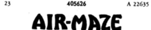 AIR-MAZE Logo (DPMA, 31.05.1929)