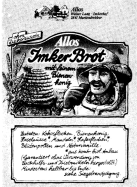 Allos Imker Brot Logo (DPMA, 20.08.1986)