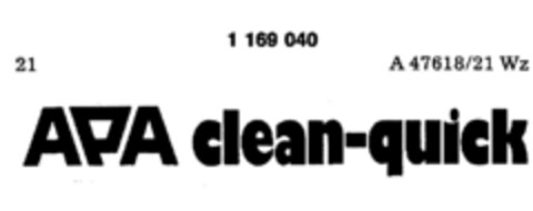 APA clean-quick Logo (DPMA, 29.01.1990)