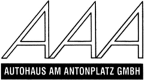 AAA AUTOHAUS AM ANTONPLATZ GMBH Logo (DPMA, 04.10.1993)