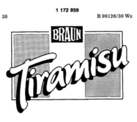 BRAUN Tiramisu Logo (DPMA, 06/13/1990)