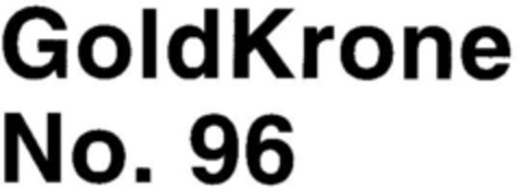 GoldKrone No. 96 Logo (DPMA, 29.01.1993)