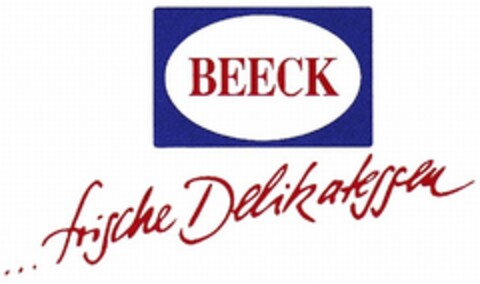 BEECK...frische Delikatessen Logo (DPMA, 15.04.1993)