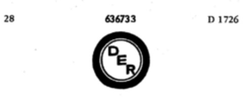 DER Logo (DPMA, 07.04.1951)