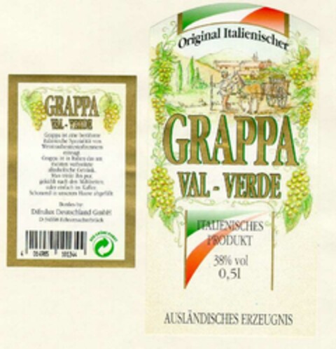 GRAPPA VAL-VERDE Logo (DPMA, 25.08.1994)