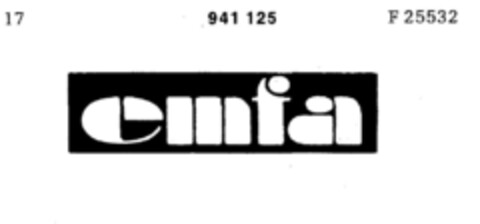 emfa Logo (DPMA, 28.10.1974)