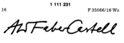 AW Faber Castell Logo (DPMA, 02/17/1987)