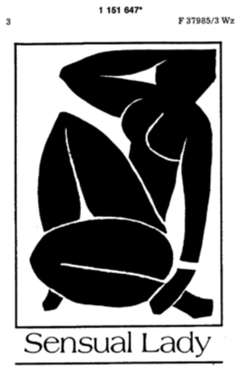 Sensual Lady Logo (DPMA, 10/10/1989)