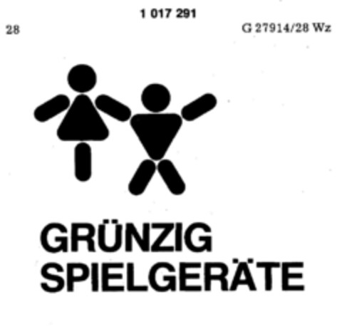 GRÜNZIG SPIELGERÄTE Logo (DPMA, 17.04.1980)