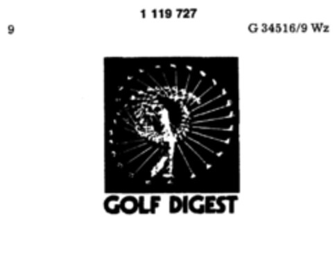 GOLF DIGEST Logo (DPMA, 07/07/1987)