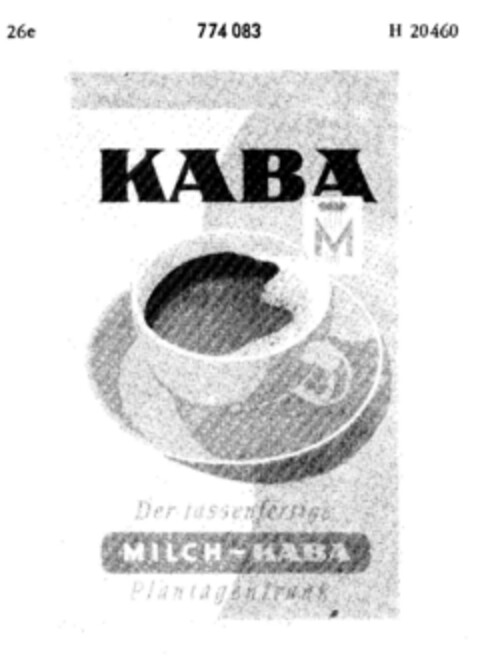KABA Der tassenfertige Logo (DPMA, 17.10.1961)